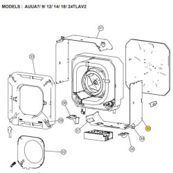 FUJITSU K9375492014 aka 9375492014 CABINET A DW AUUA7~24 HVAB
