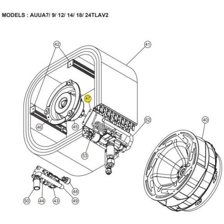 FUJITSU K9375506018 aka 9375506018 SEPARATE WALL PRACi HVAB