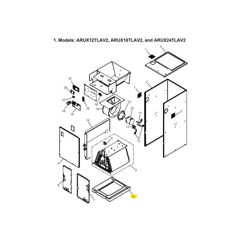 FUJITSU R86EB0202F VERTICAL PLASTIC PAN ARUX