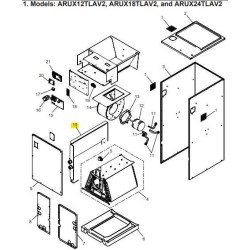 FUJITSU R86EB0252F HORIZONTAL PLASTIC PAN ARUX