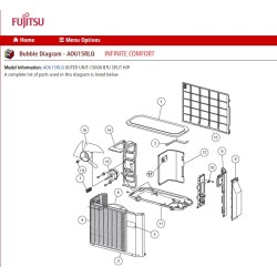 FUJITSU K9308884015 aka 9308884015 BLOW GRILL HY DW PP