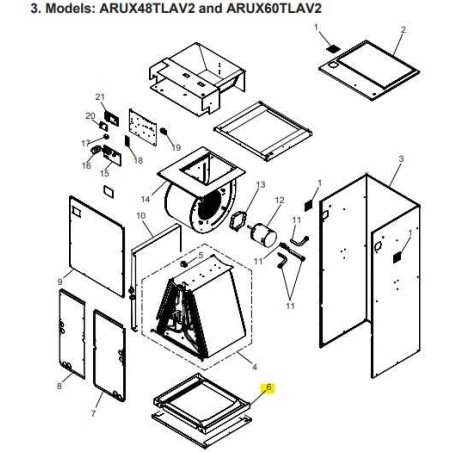 FUJITSU R86EB0251F VERTICAL PLASTIC PAN ARUX