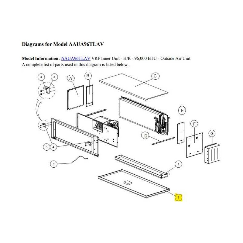 FUJITSU K9364688039 aka 9364688039 PAN S DRAIN SA AAUA96 VR2 DW