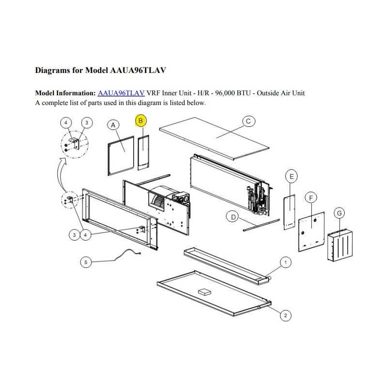 FUJITSU K9364648002  aka 9364648002 PANEL SIDE AAUA96TLAV VR2