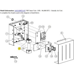 FUJITSU K9373155010 aka 9373155010 BRACKET CAPACITOR AAUA VR2
