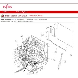 FUJITSU K9709622124 aka 9709622124 CONTROLLER PCB ASU12RLS3 K13RA-1401HSE-C1