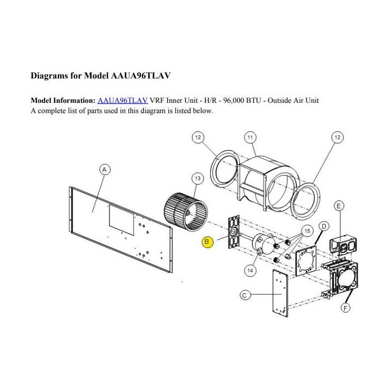 FUJITSU K9379503006 aka 9379503006 COVER MOTOR VA11 VR2