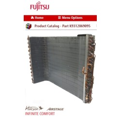 FUJITSU K9312069095 CONDENSER TA 24CL/RL  DW W/A,B U BEND BLUE