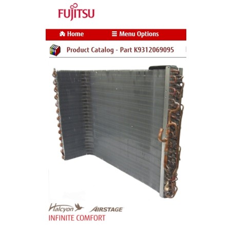 FUJITSU K9312069095 CONDENSER TA 24CL/RL  DW W/A,B U BEND BLUE