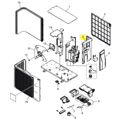 FUJITSU K9322552310 aka 9322552310 Cabinet right assy