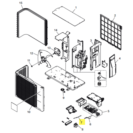 FUJITSU K9900565176 aka 9900565176 Thermistor (Outdoor temp.)
