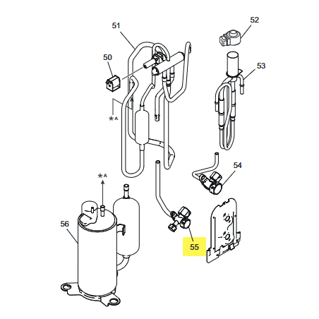 FUJITSU K9322473004 aka 9322473004 3-way valve assy