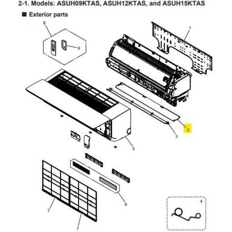 FUJITSU K9319232133 aka 9319232133 DIFFUSER ASSY A2L
