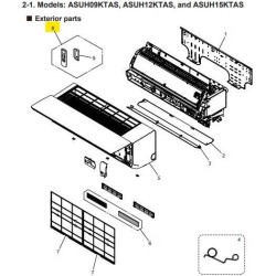 FUJITSU K9361885004 aka 9361885004 REMOTE CONTROL TA N3F9 AR-RRG1U KZAS A2L