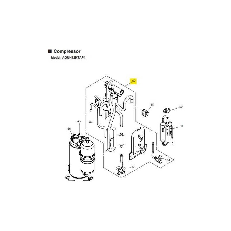 FUJITSU K9323293021 aka 9323293021 VALVE 4-WAY A2L