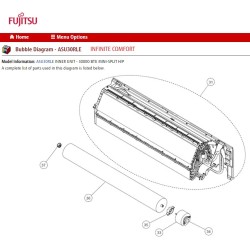 FUJITSU K9603458027 MOTOR DC BRUSHLESS HVAB MFD-Z80XB3N 55CVL-F161-3