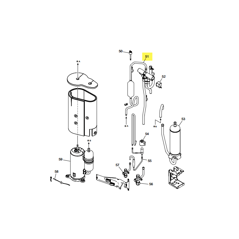 FUJITSU K9374425648 aka 9374425648 4-way valve assy