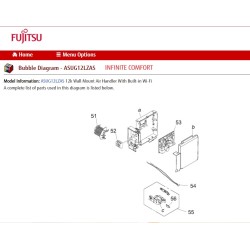 FUJITSU K9711141408 aka 9711141408 CONTROLLER PCB ASUG12 WSL K18RA-1903HSE-C1