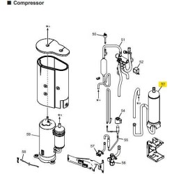 FUJITSU K9375250263 aka 9375250263 ACCUMULATOR ASSY K444 BRAZING R0 A2L