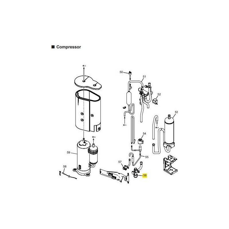 FUJITSU K9970221002 aka 9970221002 VALVE 3 WAY ASSY DUNAN FJ-3778-DG10-R32 AS A2L