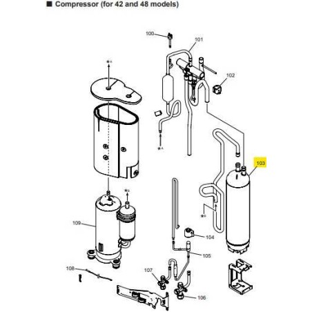 FUJITSU K9388312002 aka 9388312002 ACCUMULATOR ASSY BRAZING A2L