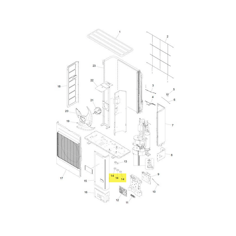 FUJITSU K9383816543 aka 9383816543 EVAPORATOR TA A2L