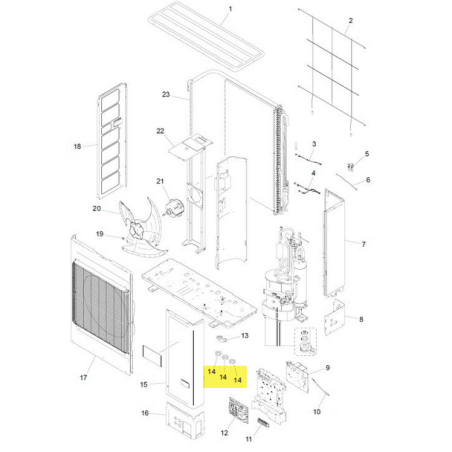 FUJITSU K9383816543 aka 9383816543 EVAPORATOR TA A2L