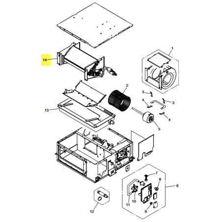 FUJITSU K9383816512 aka 9383816512 Evaporator total assy