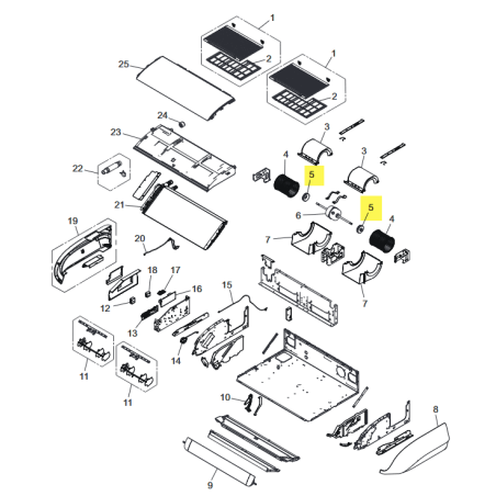 FUJITSU K9383443008 aka 9383443008 Rubber (Vibration proof)