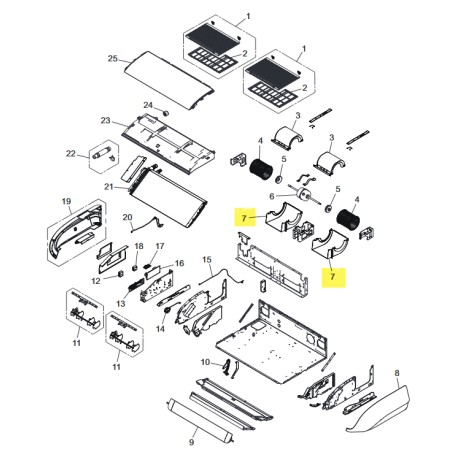 FUJITSU K9384311009 aka 9384311009 Casing B assy