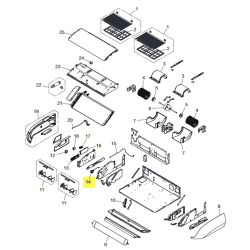FUJITSU K9384312013 aka 9384312013 Gear box sub assy (including stepping motor)