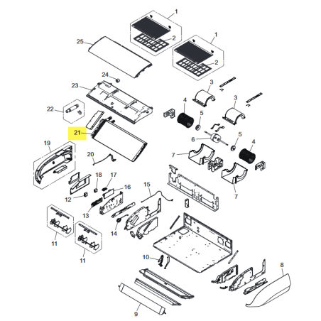 FUJITSU K9384287106 aka 9384287106 Evaporator total assy