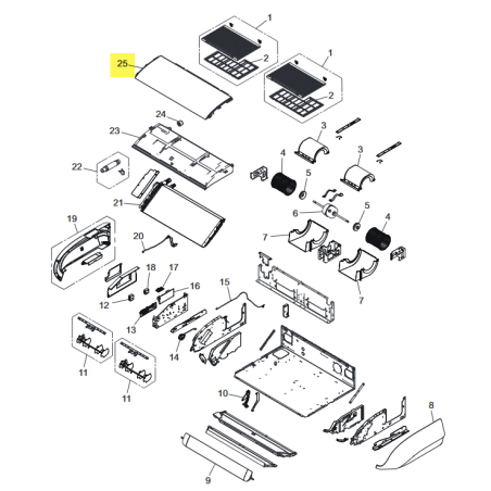 FUJITSU K9384241023 aka 9384241023 Front panel (2-fan) assy
