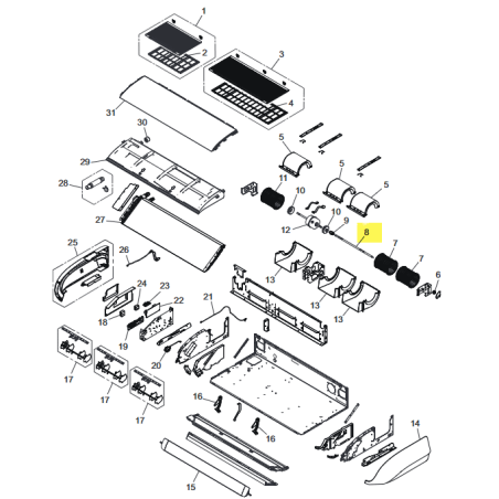 FUJITSU K9384270009 aka 9384270009 Shaft