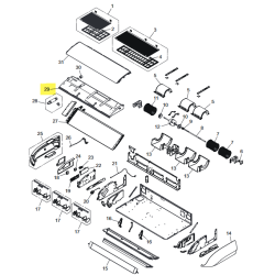 FUJITSU K9384364012 aka 9384364012 Drain pan total assy (3-fan)