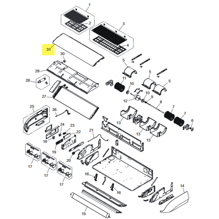 FUJITSU K9384241016 aka 9384241016 Front panel (3-fan) assy