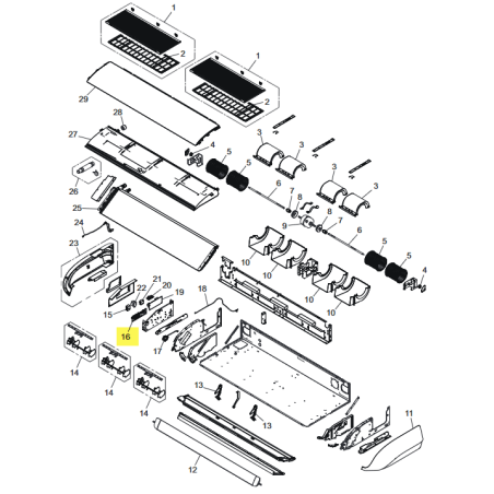 FUJITSU K9712270411 aka 9712270411 Main PCB