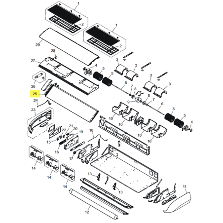 FUJITSU K9384287120  aka 9384287120 Evaporator total assy