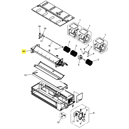 FUJITSU K9383816550 aka 9383816550 Evaporator total assy