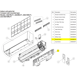 FUJITSU K9332882018 aka 9332882018 BRACKET WALL ASU7~15RLF1 DW
