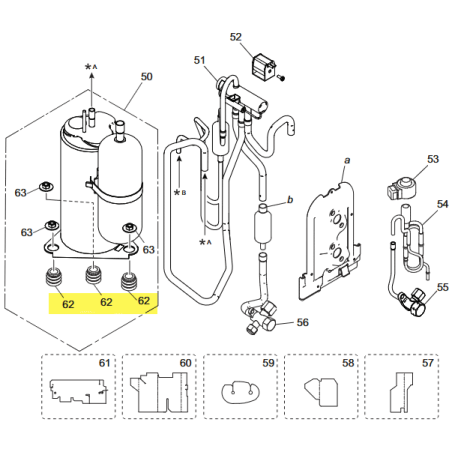 FUJITSU K9322386007 aka 9322386007 Cushion rubber