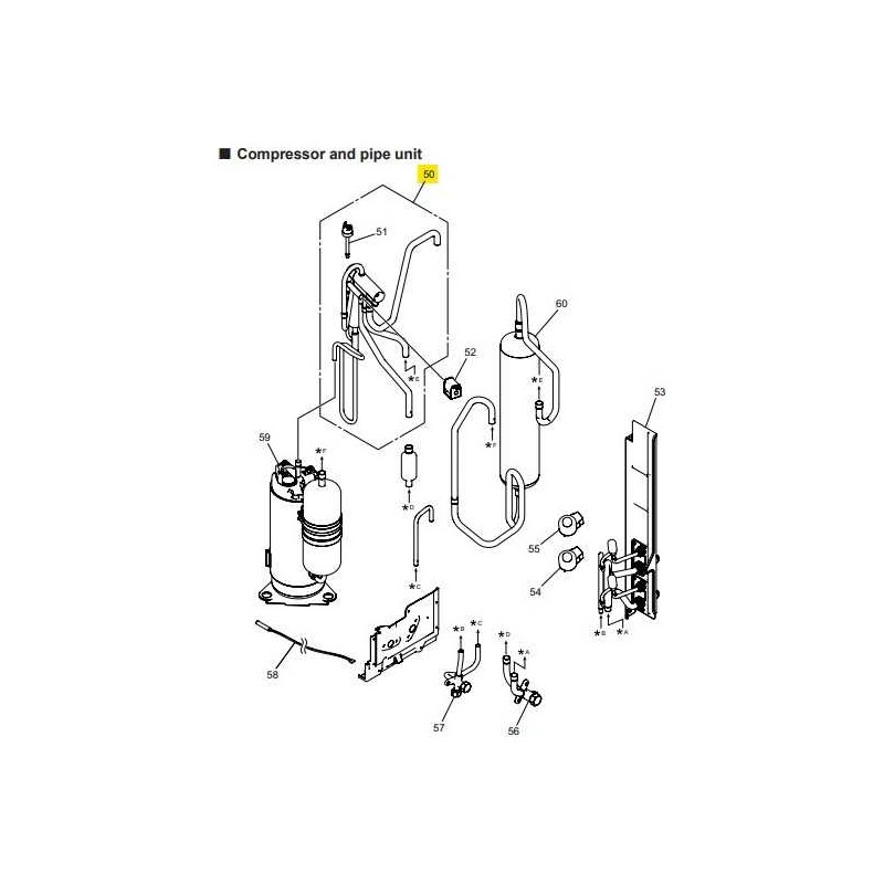 FUJITSU K9384970008 aka 9384970008 VALVE 4 WAY A2L