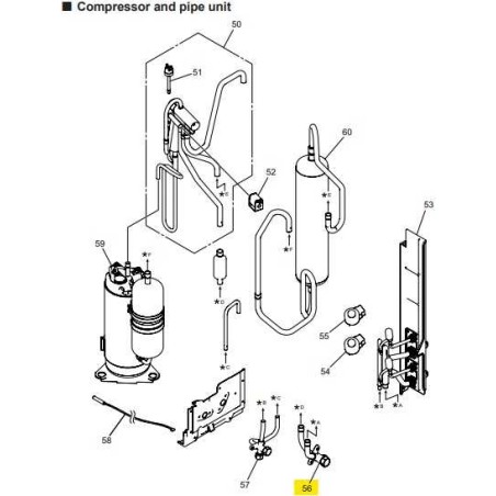 FUJITSU K9322477040 aka 9322477040 VALVE 3 WAY FSV-JA4GKG-30 A2L