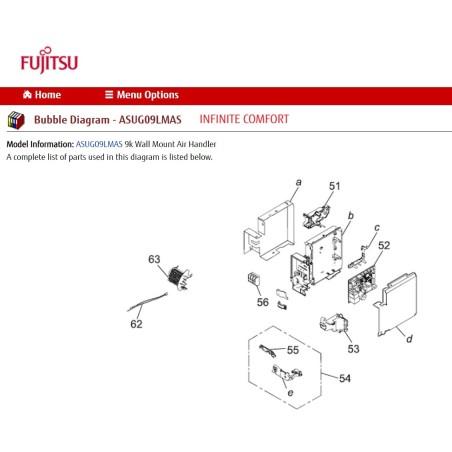 FUJITSU K9711147011 DISPLAY PCB HY K18RB-1800HSE-D0