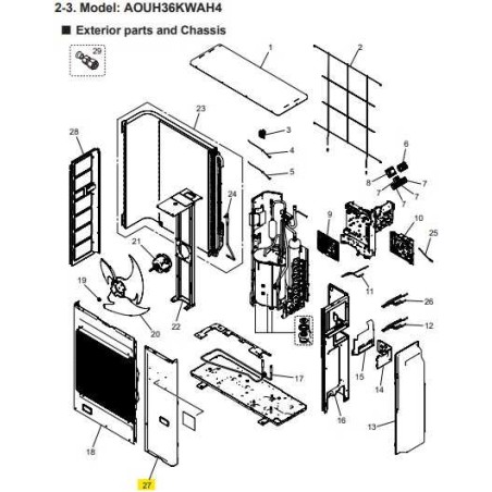 FUJITSU K9383876097 aka 9383876097 PANEL SERVICE SA G6 A2L