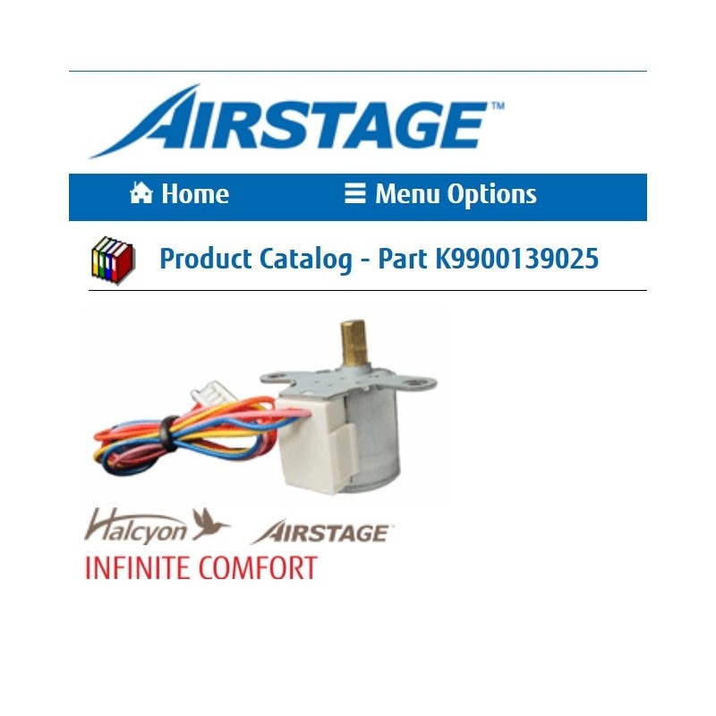 FUJITSU K9900139025 aka 9900139025 MOTOR STEP ASUA HVAB 20BYJ46-43 LEIL 250 12VDC 0.6W