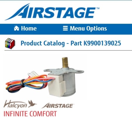 FUJITSU K9900139025 aka 9900139025 MOTOR STEP ASUA HVAB 20BYJ46-43 LEIL 250 12VDC 0.6W