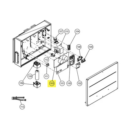 FUJITSU K9709705025 aka 9709705025 POWER FILTER PCB VAB