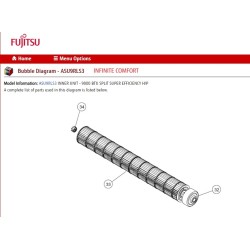 FUJITSU K9603253042 aka 9603253042 MOTOR DC BRUSHLESS ASU9~15RLS MFD-W60XB2F FGLS