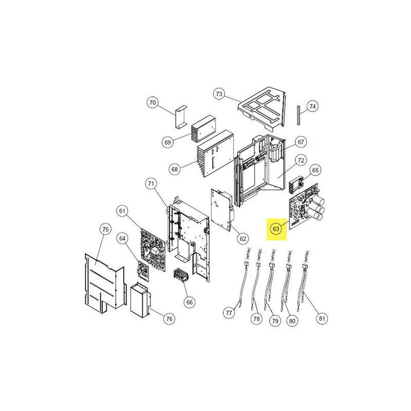 FUJITSU K9709901380 aka 9709901380 IPM PCB K09CQ-2400HUE-TR1